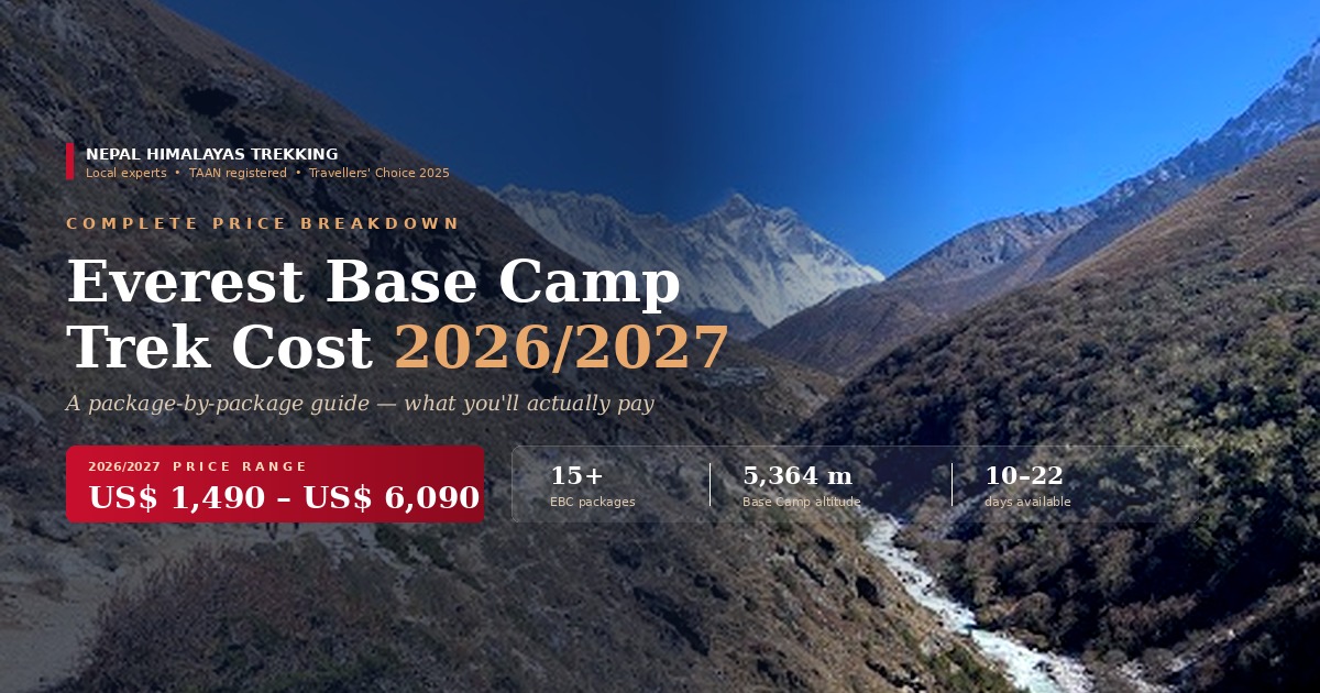 Everest Base Camp Trek Cost